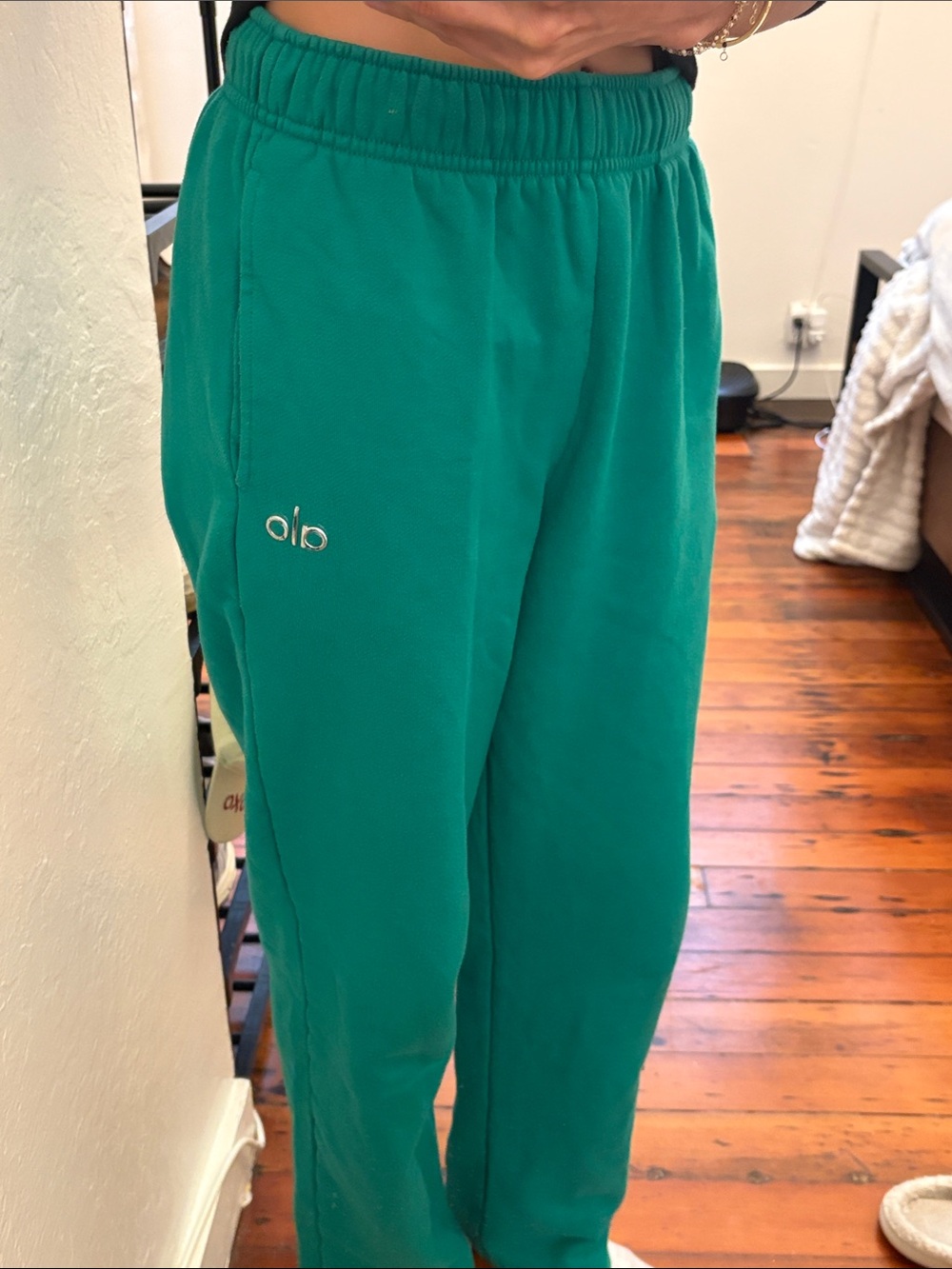 ALO Yoga Teal Green Jogger Sweatpants
